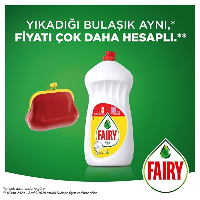 Fairy Dishwashing Liquid - Lemon Scent | 18 Fl Oz