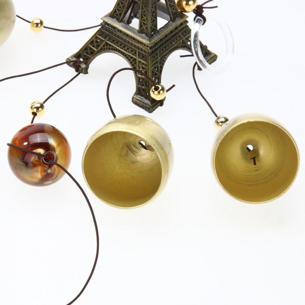Carillon Outdoor Living Wind Chimes Garden Tubes Bells Copper 3 Bells Living Yard Door Window Hanging Wind Chimes Home Decor Wind Bells for Glory Mother’s Love Gift Garden Backyard Church Hanging Decor