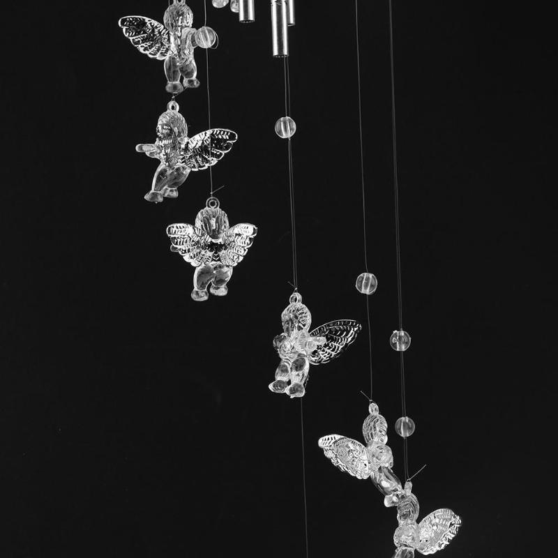 Creative Antique  Wind Bells  Door Hanging Home Decor Silver Wind Chimes Outdoor Yard Garden Tubes Bells Wall Hanging Home Decor Decoration Wind Chimes For Garden Gift Photography Prop