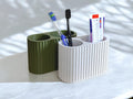 Fluted Toothbrush Holder